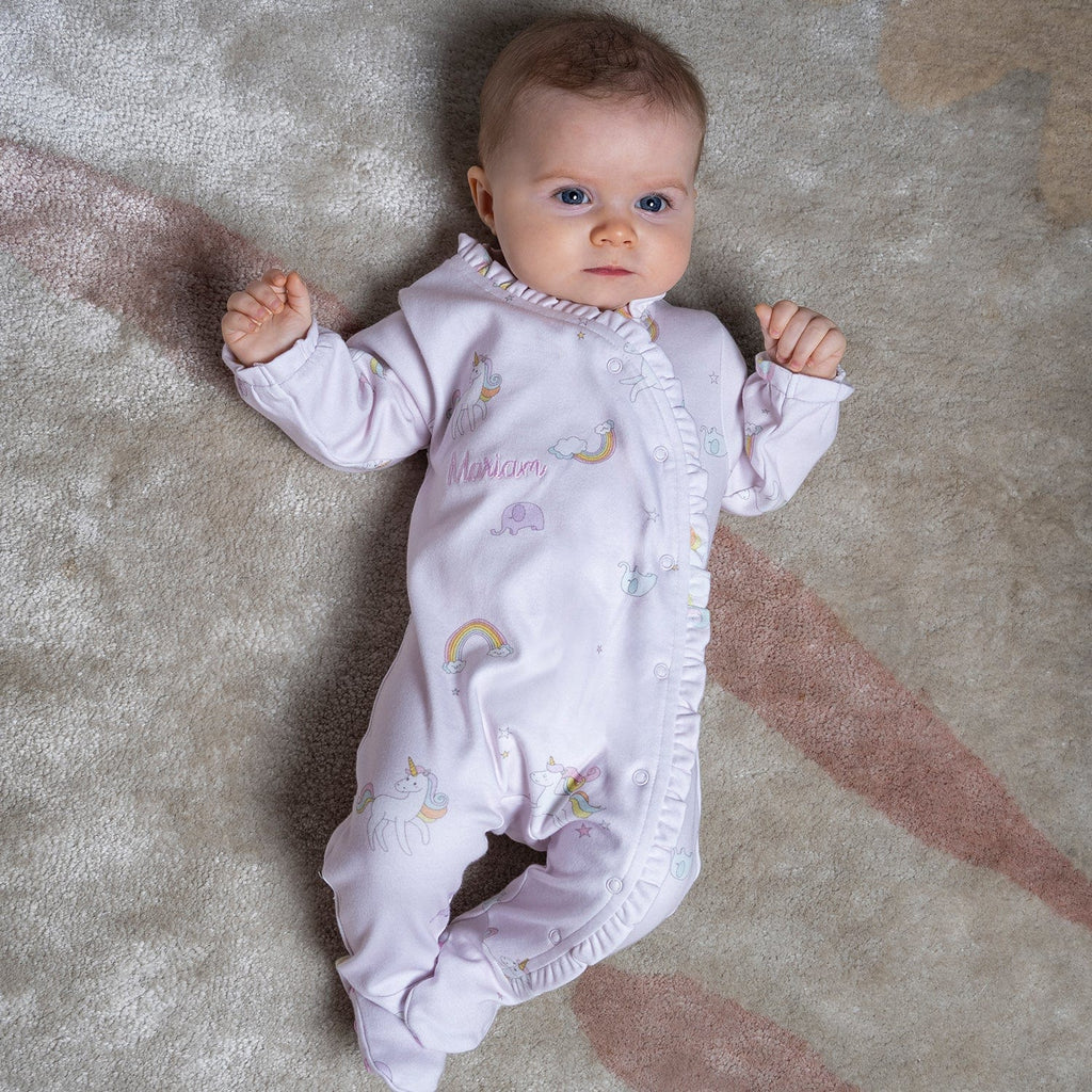 Unicorn Printed Baby Sleepsuit