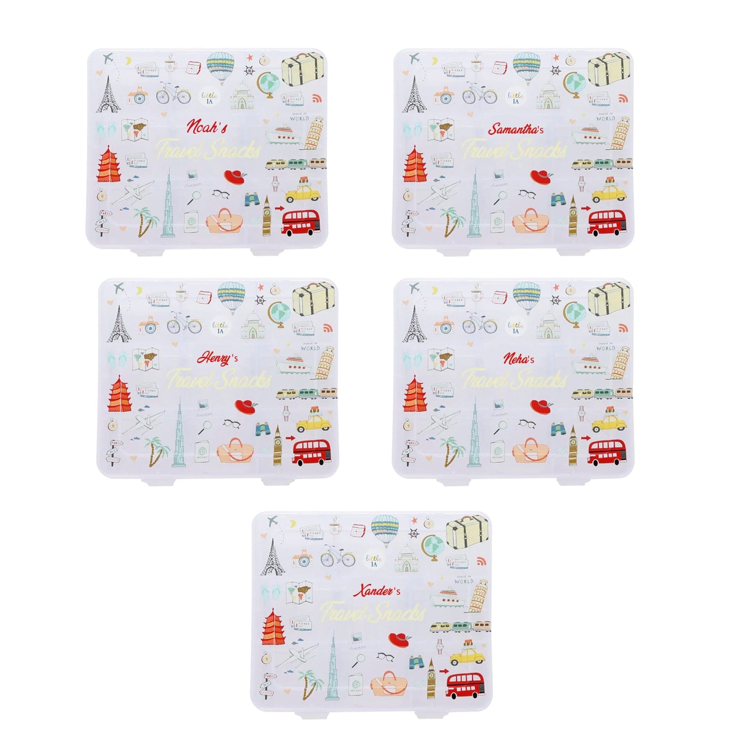 Party Favour: 9-Compartment Snack Box - Travel