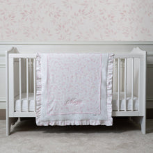 Load image into Gallery viewer, Birdsong Ruffle Baby Blanket
