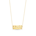 Five Sided Name Necklace with Diamonds