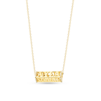 Five Sided Name Necklace with Diamonds