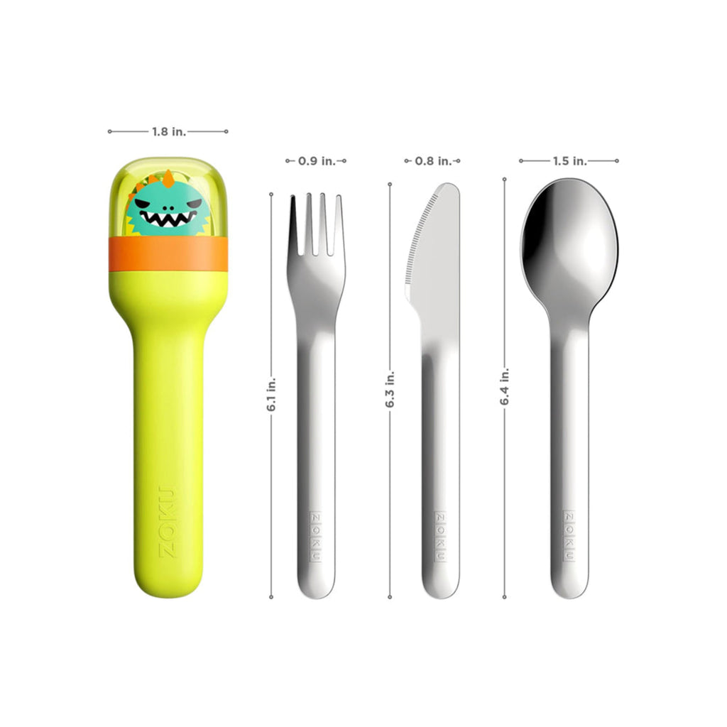 Zoku Kids Pocket Utensils, Set of 4