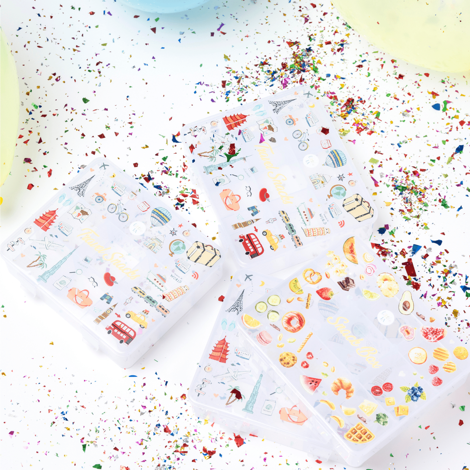 Party Favour: 9-Compartment Snack Box - Travel