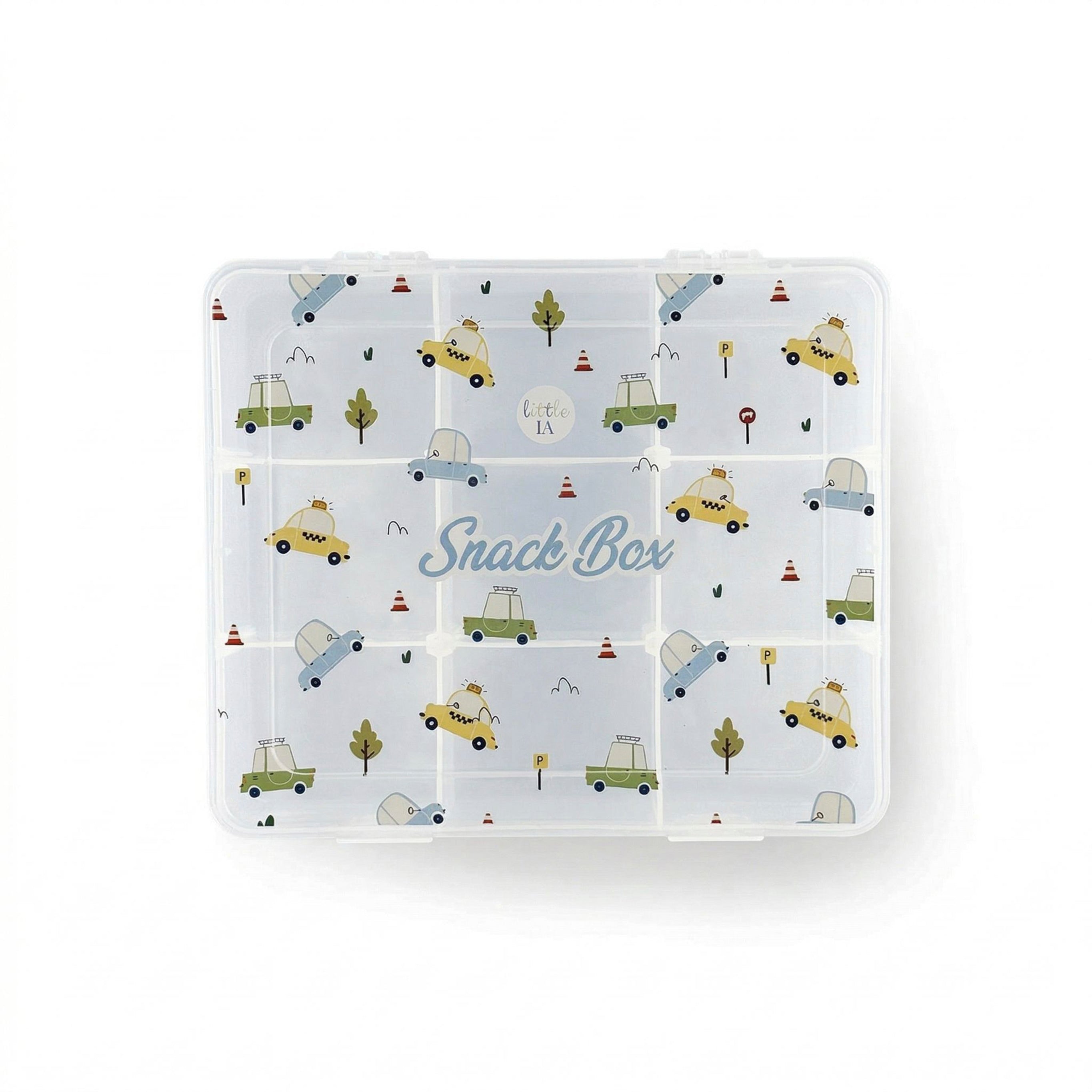 9-Compartment Snack Box - Cars