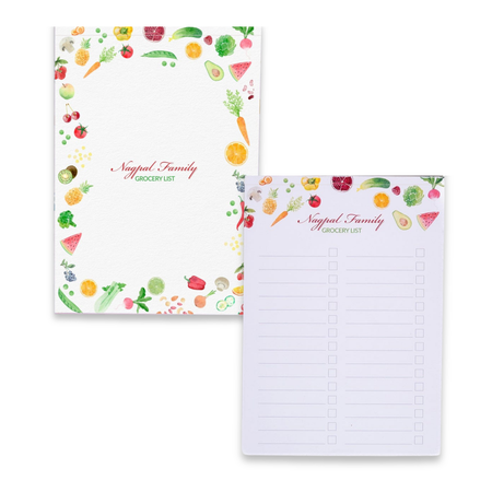 A5 Grocery Notepad