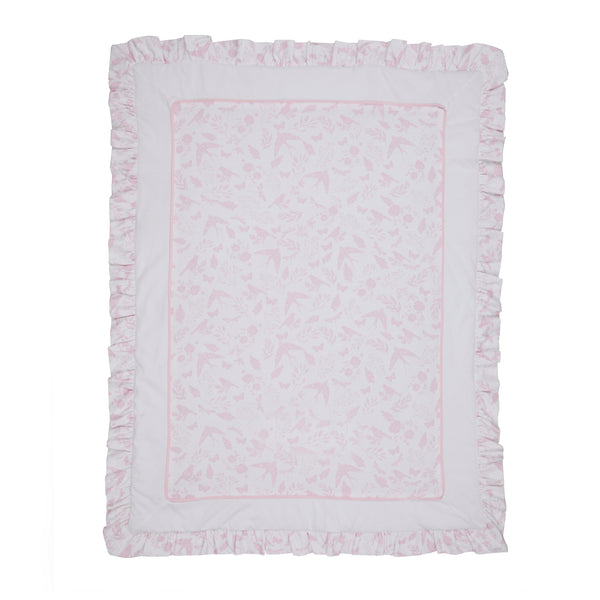 Birdsong Ruffle Baby Blanket