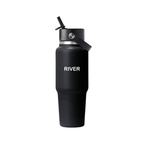 Wide Mouth Travel Bottle with Flex Straw Cap