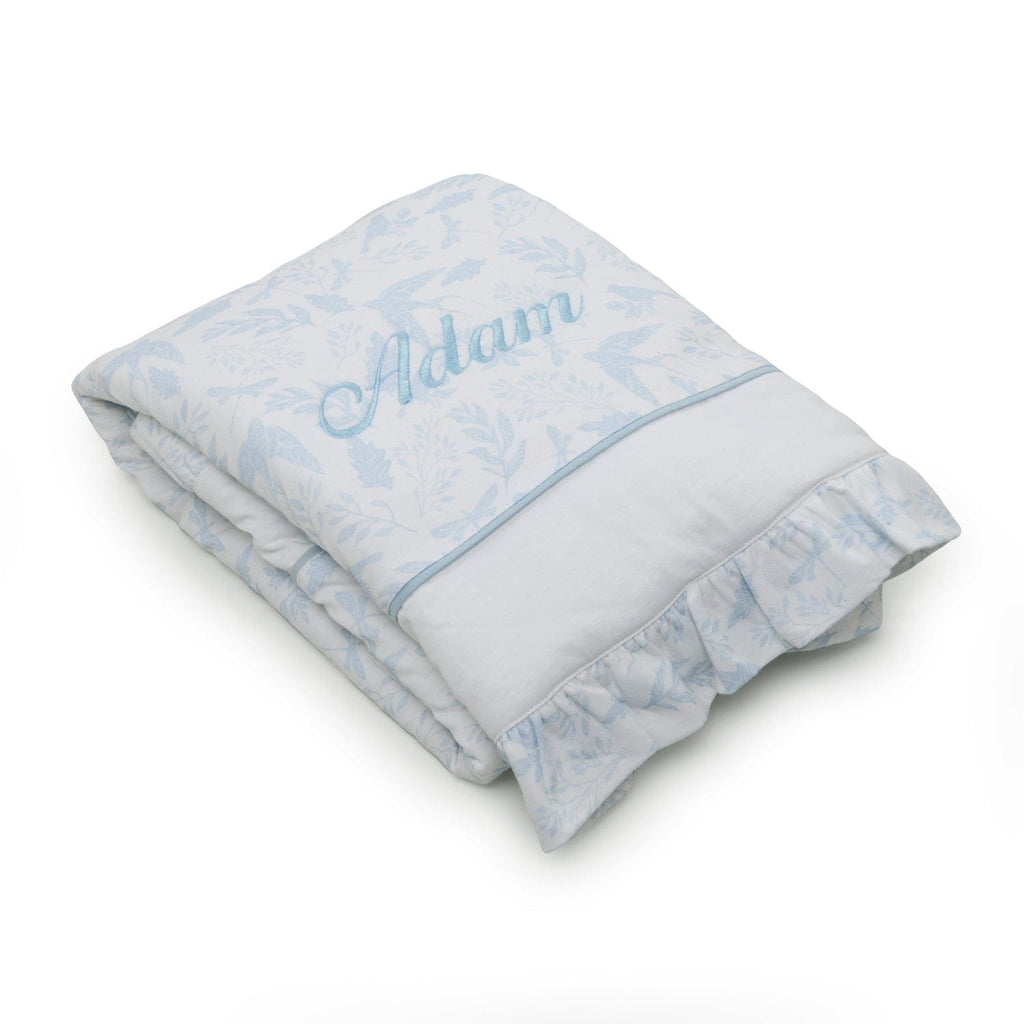 Birdsong Ruffle Baby Blanket