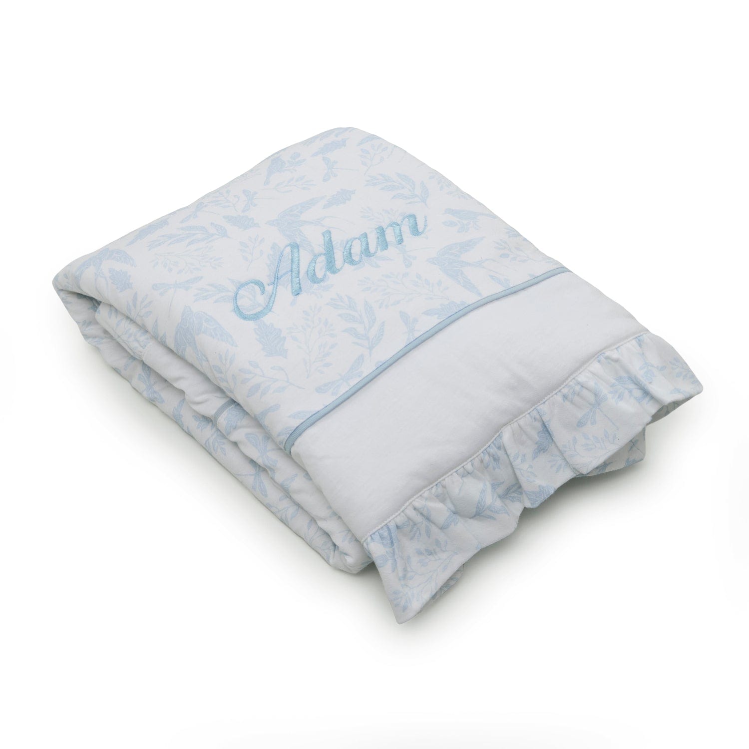 Birdsong Ruffle Baby Blanket