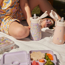 Load image into Gallery viewer, Floral Stainless Steel Water Bottle, 350 ML
