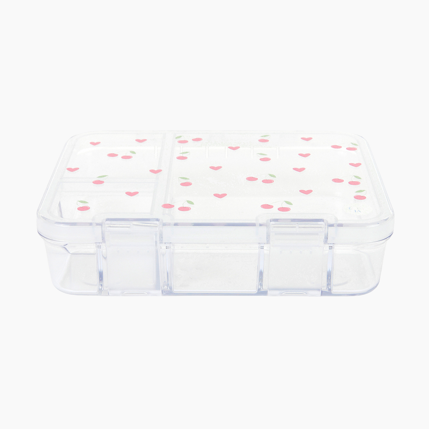 Cherry Tritan Snack Box - 3 Compartments