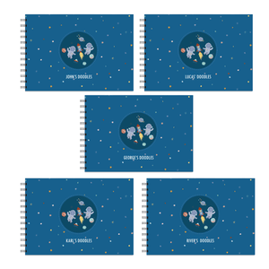 Party Favour: A5 Cosmic Doodle Book