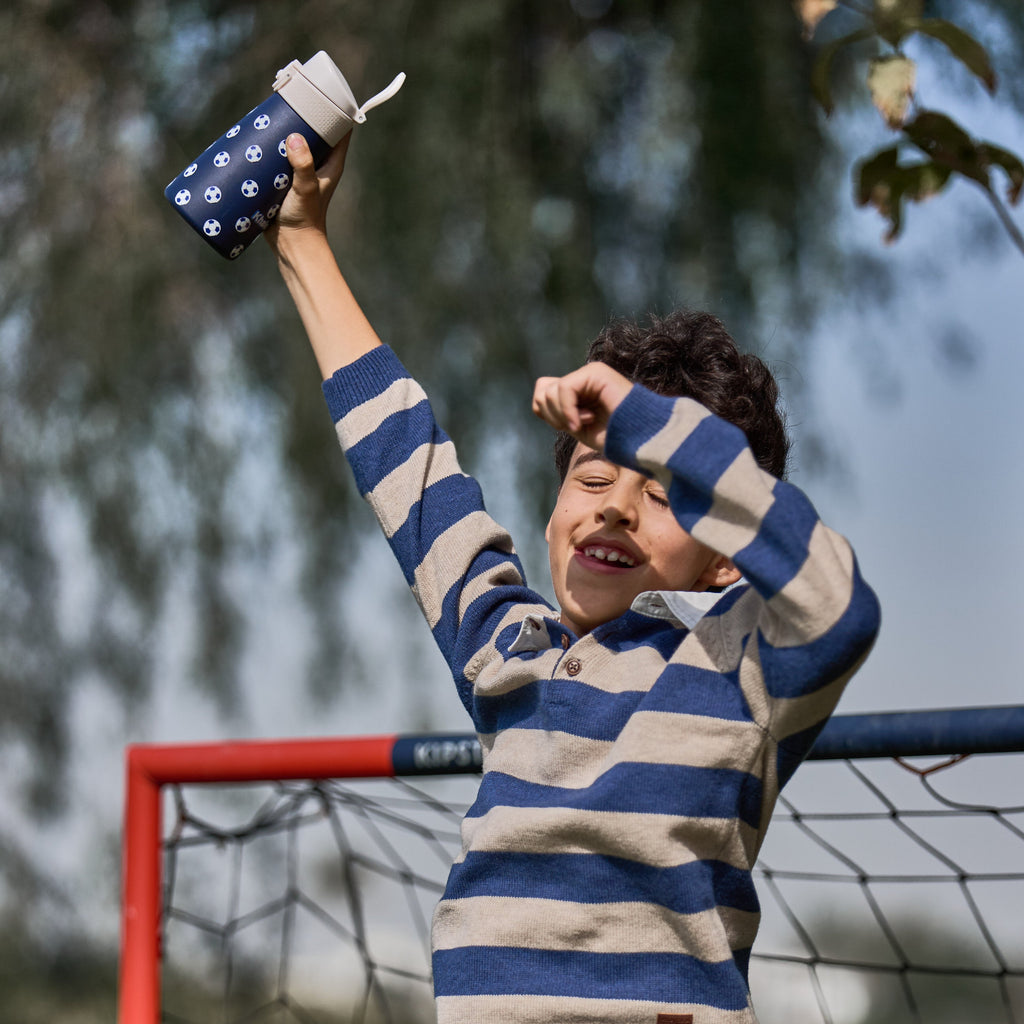 Football Stainless Steel Water Bottle