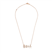 Load image into Gallery viewer, Family of Four Diamond Necklace
