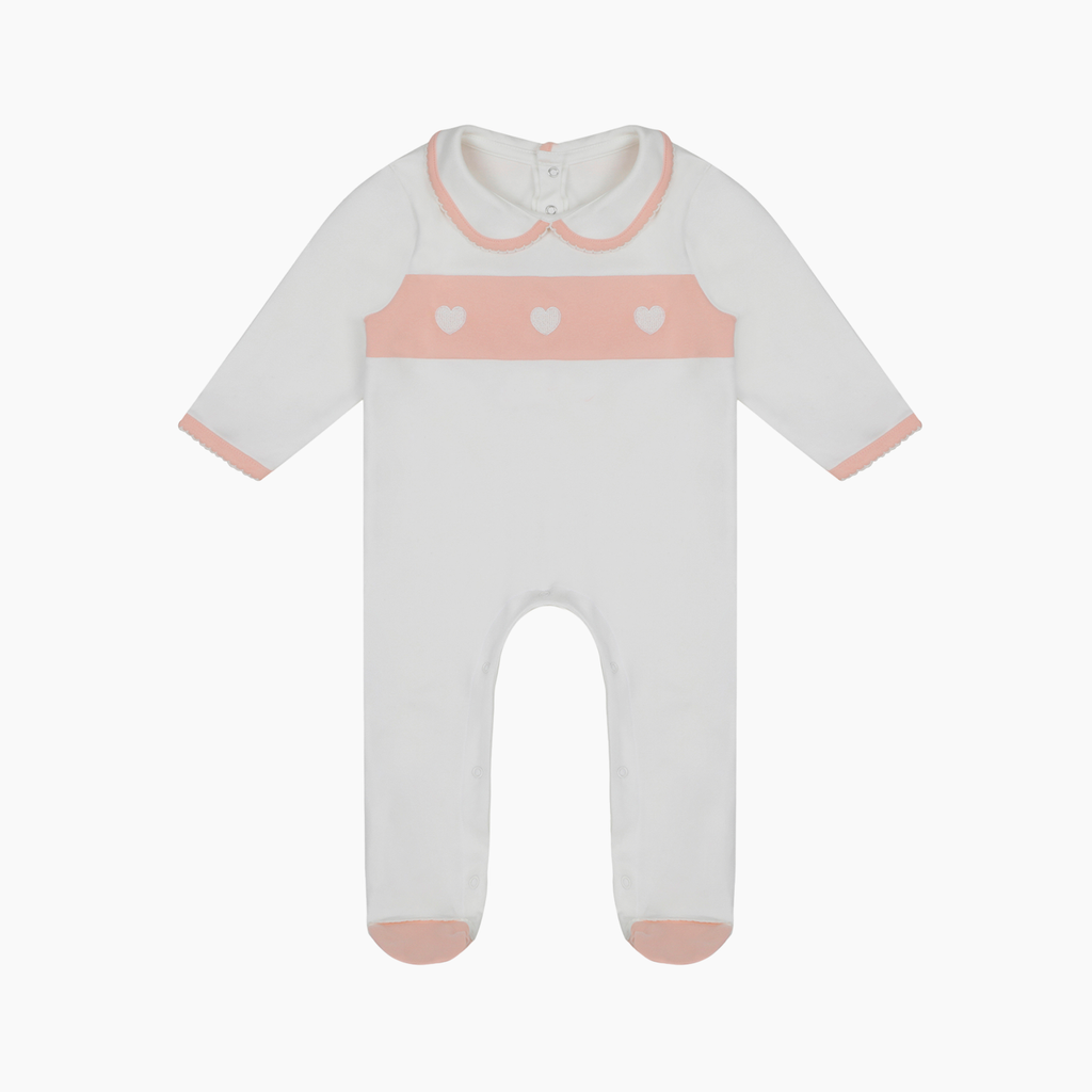 Embroidered Heart Sleepsuit