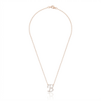 Single Initial Diamond Necklace