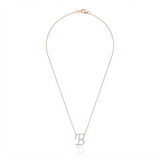 Single Initial Diamond Necklace