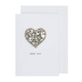 Embellished Heart Greeting Card - Baby Boy