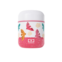 Load image into Gallery viewer, MB Capsule Kids Insulated Food Jar - Pink Birds
