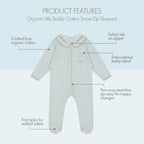 Teddy Smart-Zip Sleepsuit