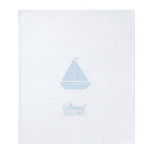 Load image into Gallery viewer, Organic Cotton Sailboat Blanket
