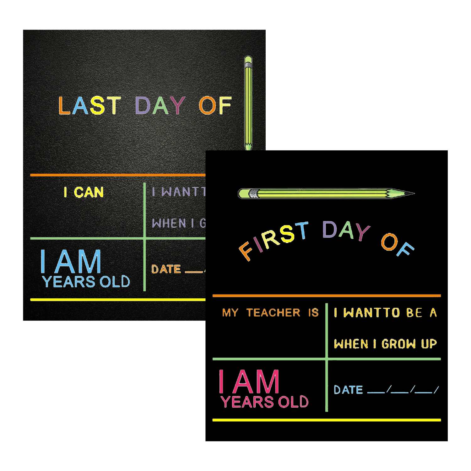 First & Last School Day Board