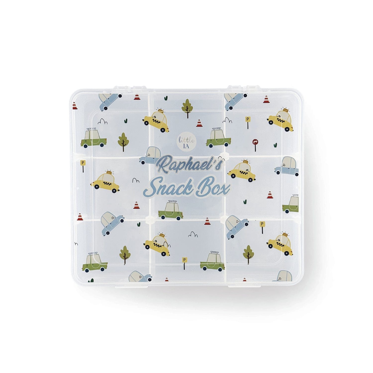 9-Compartment Snack Box - Cars