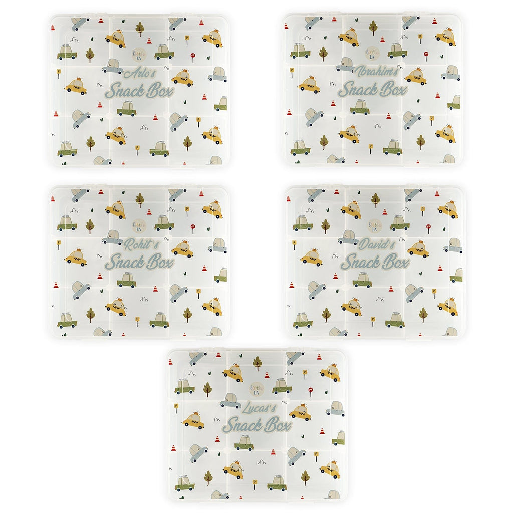 Party Favour: 9-Compartment Snack Box - Cars