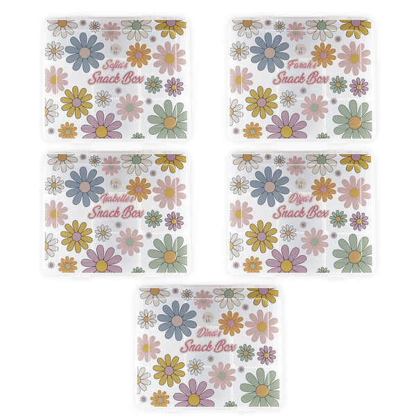 Party Favour: 9-Compartment Snack Box - Floral