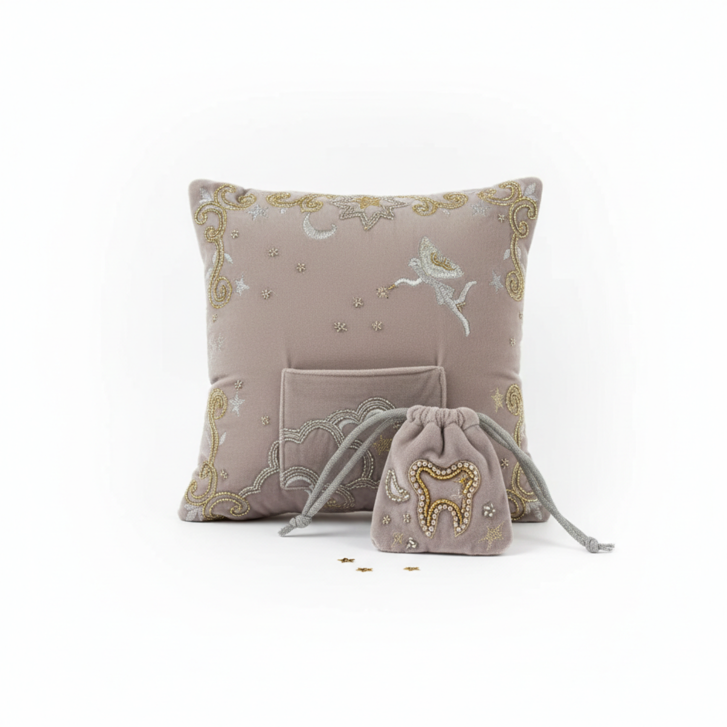 Embellished Tooth Fairy Pillow & Pouch Set