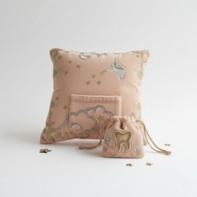 Load image into Gallery viewer, Embellished Tooth Fairy Pillow &amp; Pouch Set
