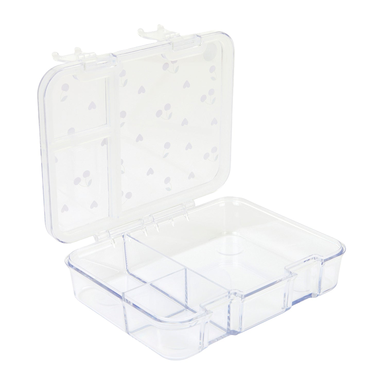 Cherry Tritan Snack Box - 3 Compartments