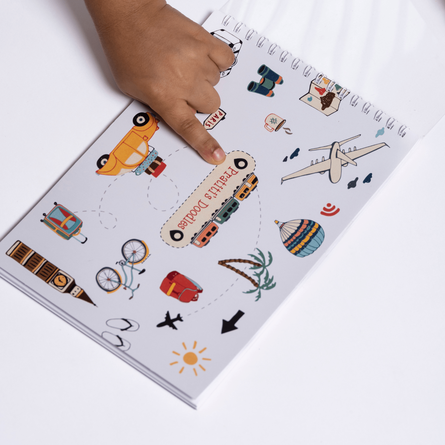 Travel Doodle Book & Luggage Tag Set