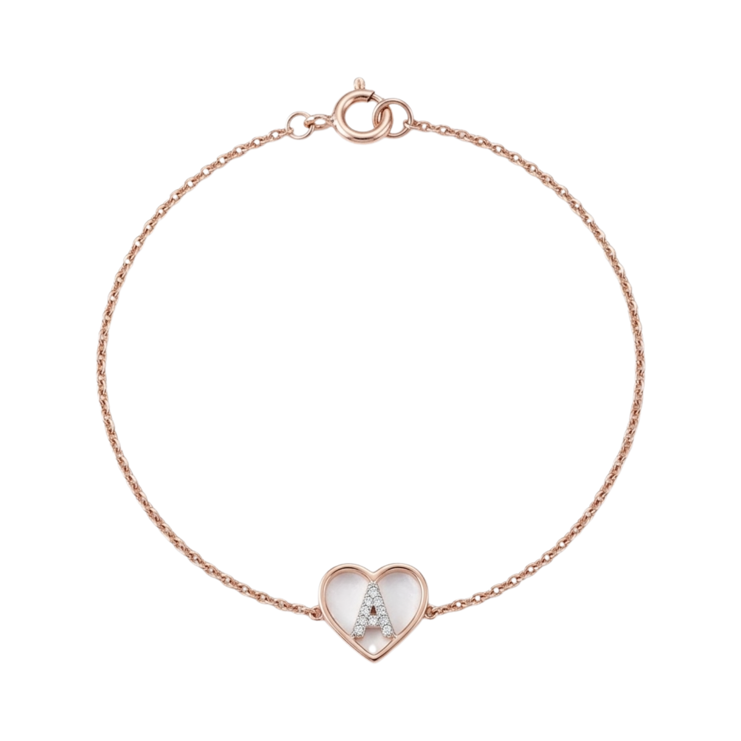 Diamond Initial Keepsake Bracelet