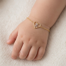 Load image into Gallery viewer, Diamond Initial Keepsake Bracelet
