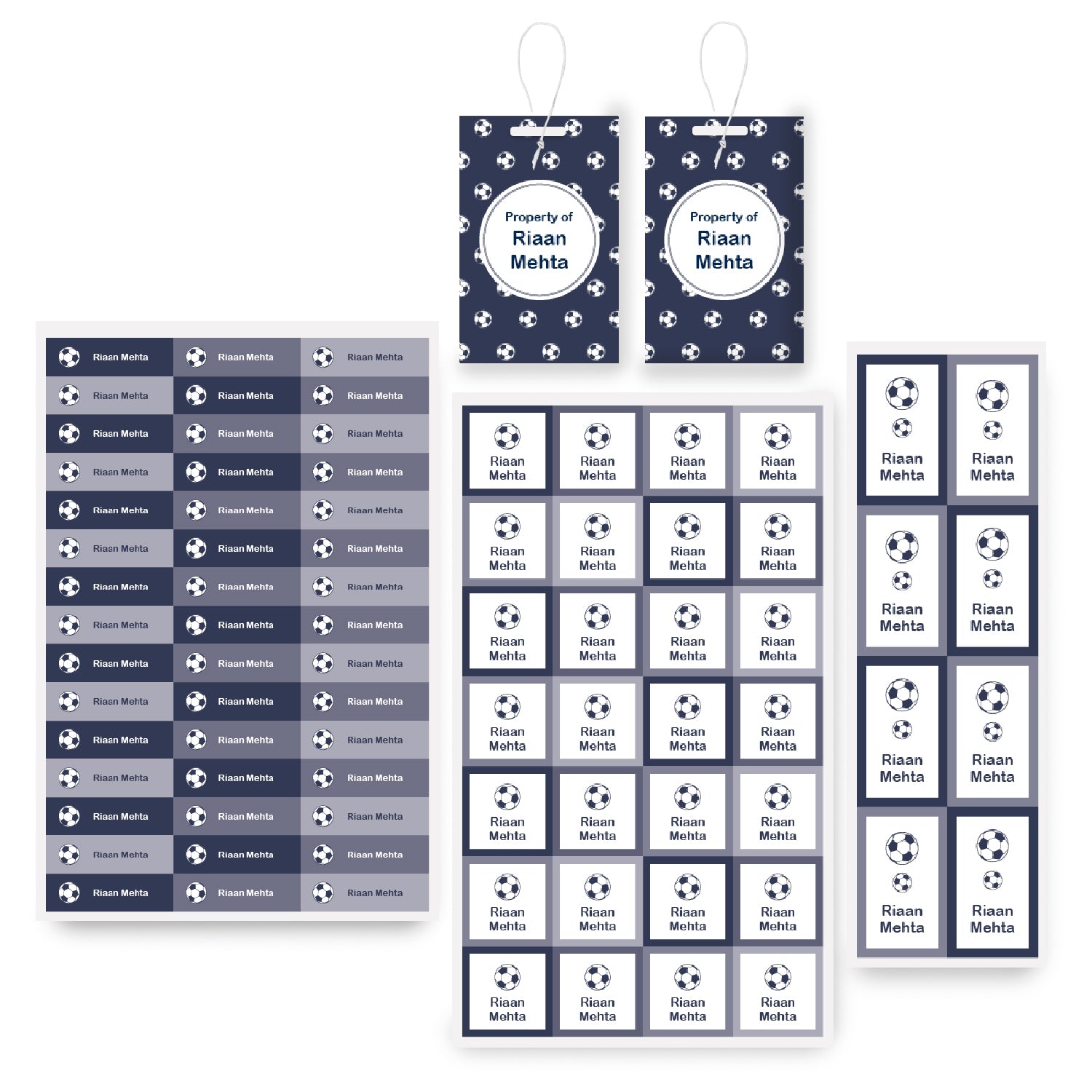 Name Labels & School Tag Set