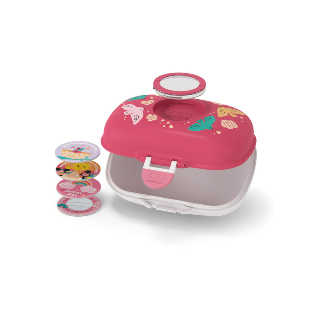 MB Gram Kids Snack Box - Pink Birds