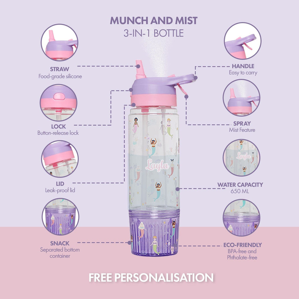 Munch & Mist 3 in 1 Bottle, Mermaid