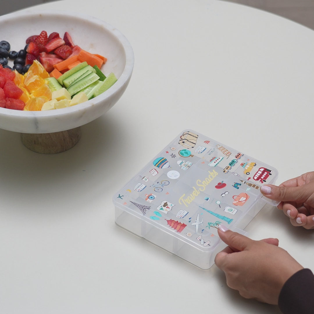 9-Compartment Snack Box - Travel