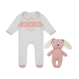 Welcome Baby Girl Bundle – Sleepsuit & Bunny Toy