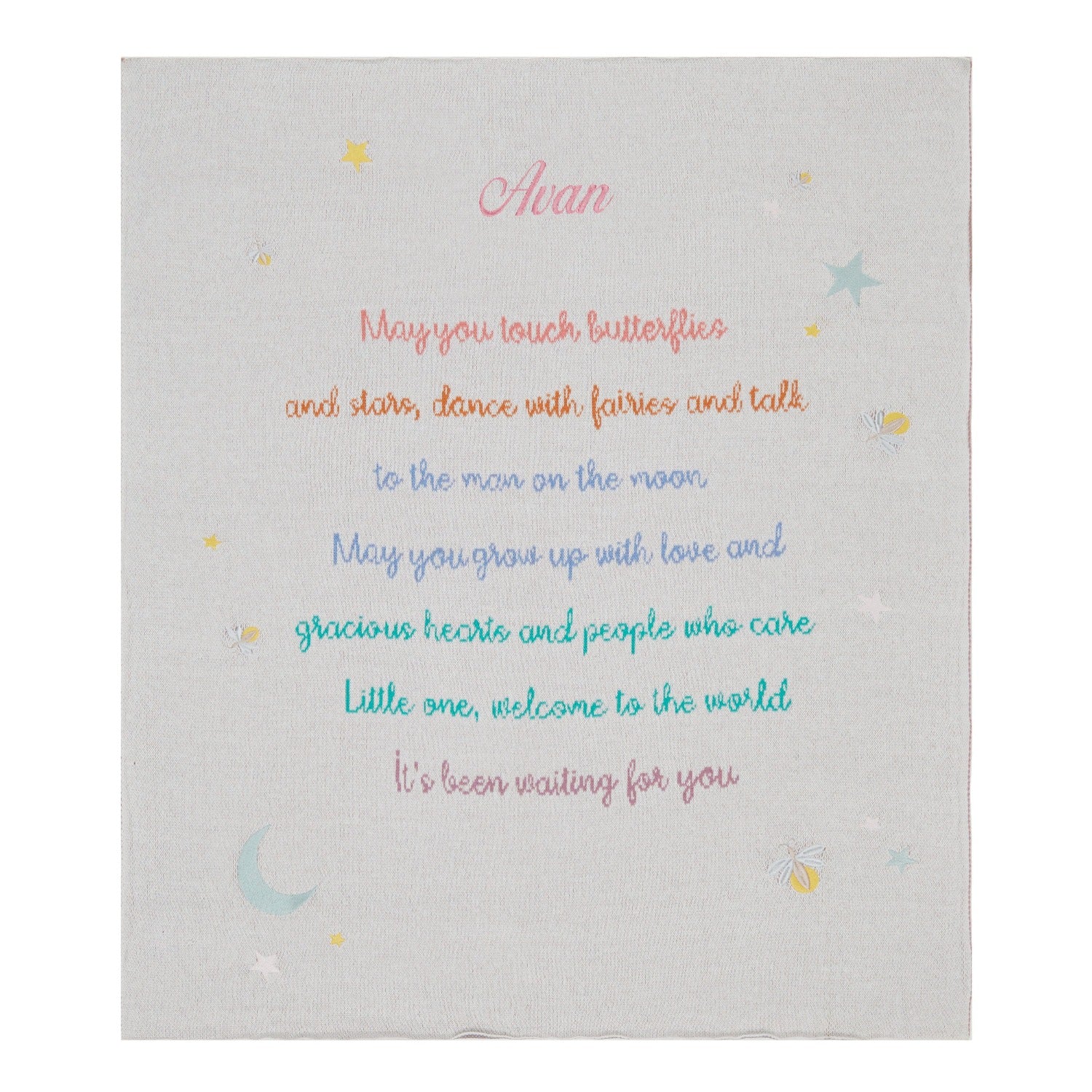 My Wish For You Knit Blanket