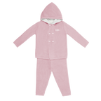 Pink Hooded Knit Set