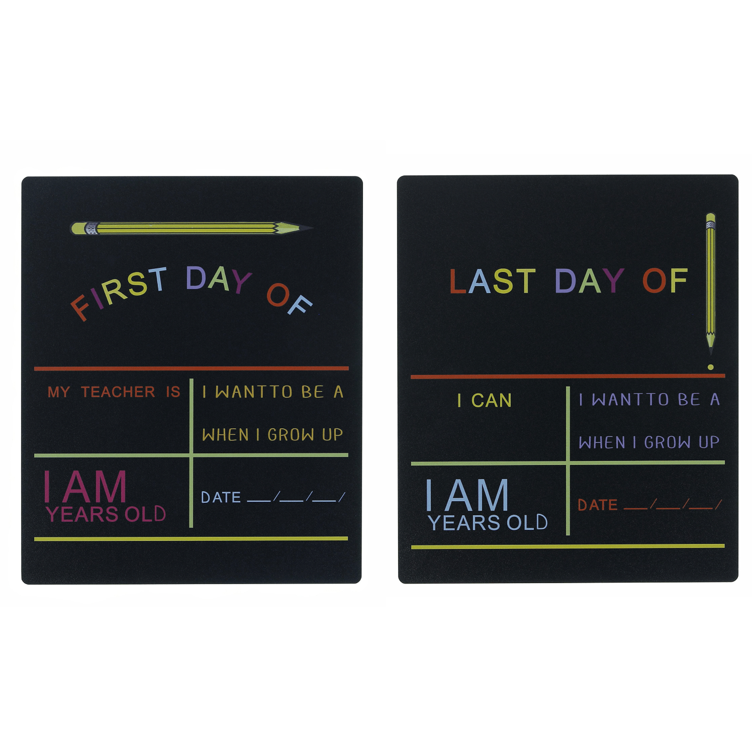 First & Last School Day Board