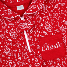 Load image into Gallery viewer, Personalised Christmas Baby Sleepsuit
