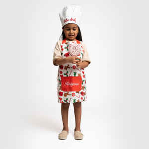 Kids Christmas Apron with Hat
