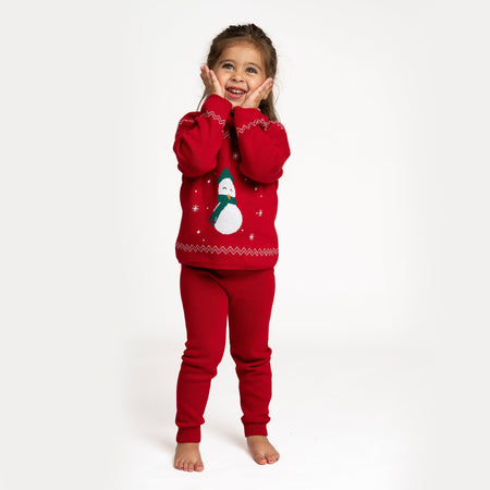 Snowman Kids Knit Set