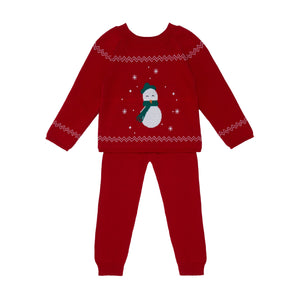 Snowman Kids Knit Set
